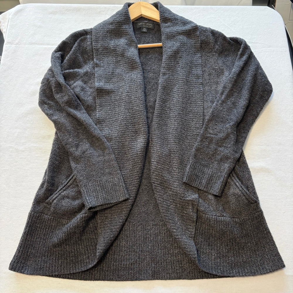 Barefoot Dreams Cardigan Carbon L/XL, MSRP $116